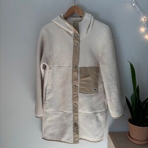 The North Face Fragment Fleece Coat women's fall midnight warm size m